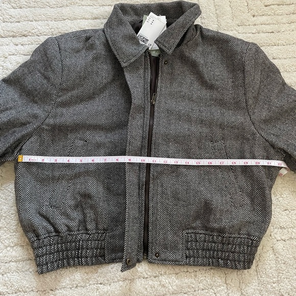 H&M herringbone bomber jacket - Picture 3 of 6
